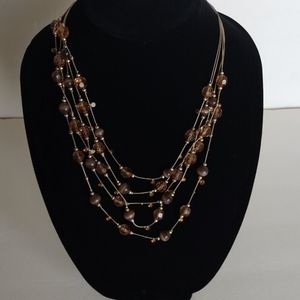 Bohemian Style 5 Layered Beaded Necklace